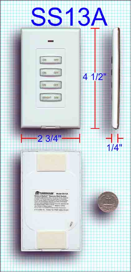 SS13A Slimline Switch Decorator White –